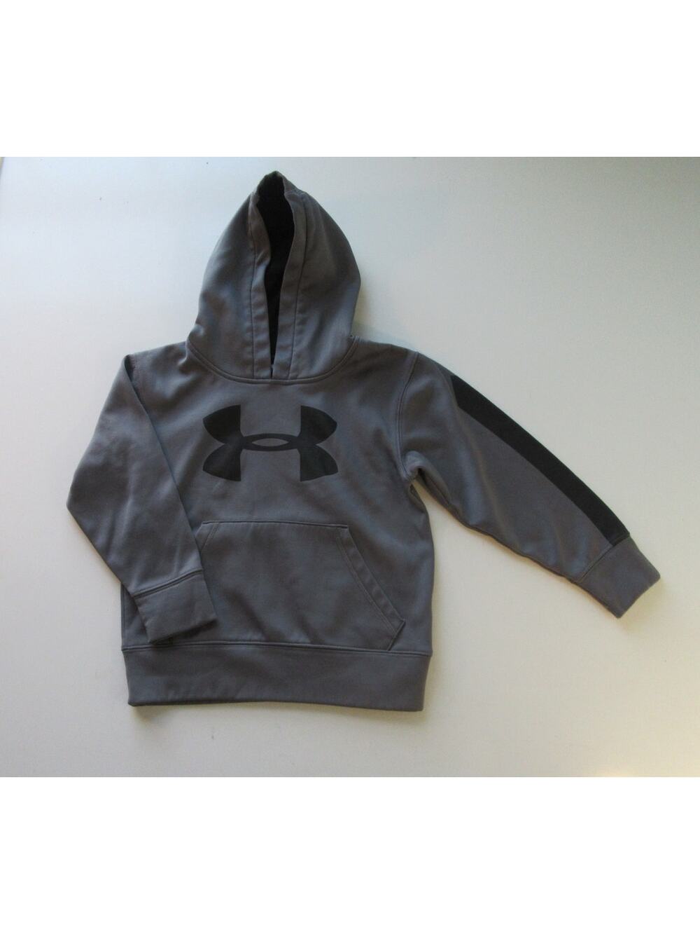 Under Armour Gray Pullover Hoodie Boys Girls Size 5